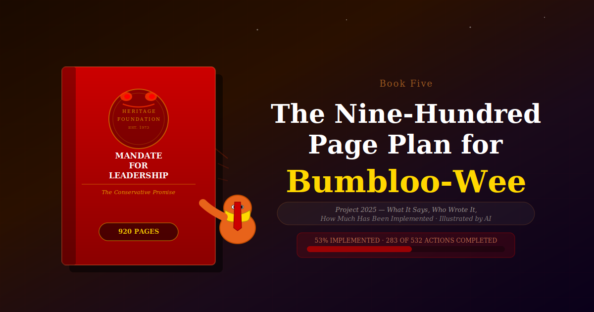 The Nine-Hundred-Page Plan for Bumbloo-Wee cover