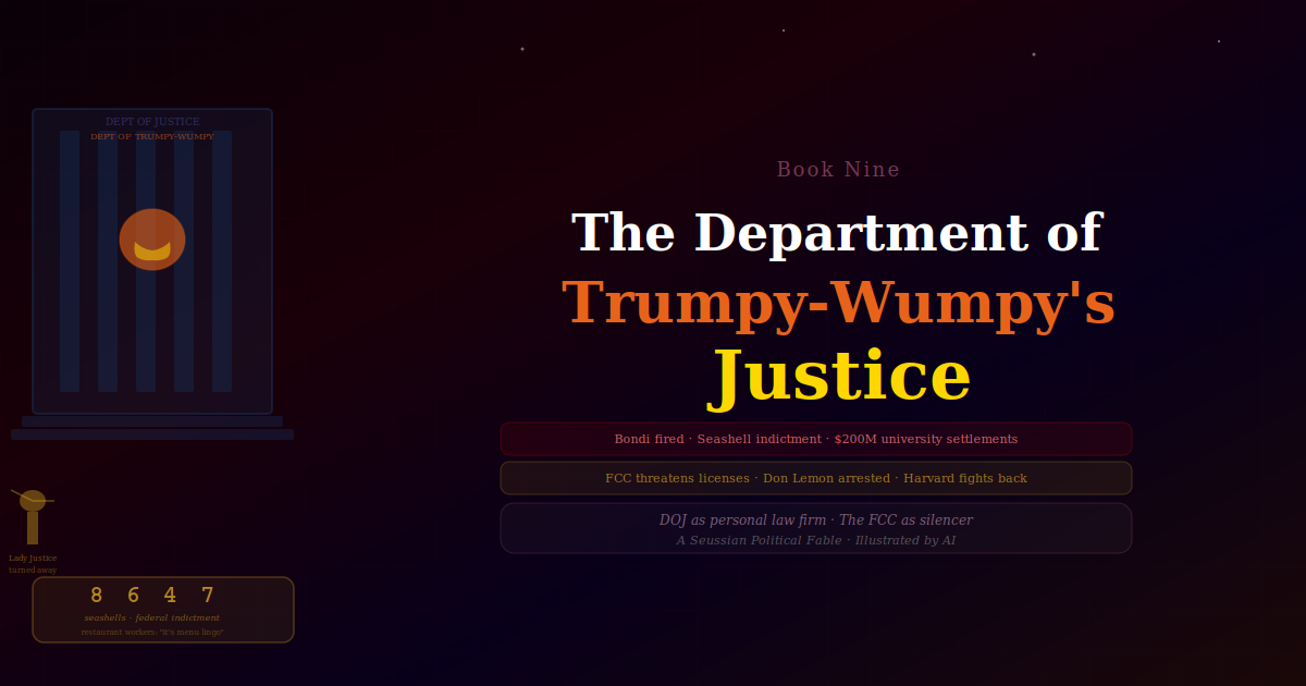 The Department of Trumpy-Wumpy's Justice cover